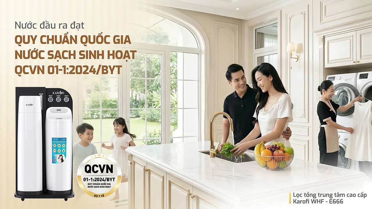 Lọc tổng trung tâm cao cấp Karofi WHF - E666